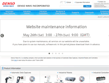 Tablet Screenshot of denso-wave.com